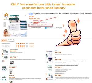 수의학 진단 장비 수의학 개 라임 병/아나 플라스마 콤보 테스트 (LYM-ANA) - Product Image 5