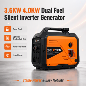 3kW/3.2kW/3.5kW/3.6kW Dual Fuel Portable <b>Generator</b> Gasoline LPG <b>Silent</b> Operation Parallel Capable Generador - Product Image 3