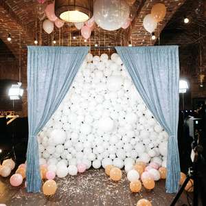 8 قدم-14 قدم * 6 قدم-10 قدم خلفية زفاف زينات خشبة مسرح وحامل خلفية ستارة لحفلات الزفاف - Product Image 4