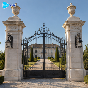 Columnas de Piedra Talladas a Mano, Pilares de Entrada Clásicos de Mármol para Villas, Jardines, Mansiones y <span class=keywords><strong>Arquitectura</strong></span> - Product Image 6