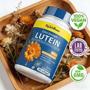 תוסף תמצית פרחי ציפורני חתול, כמוסות רכות של לוטאין טבעי, מסייע בתמיכה בבריאות העיניים ובתפקוד הראייה לגברים ונשים - Product Image 4