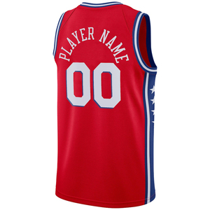 Jersey Philadelphia Pria Custom Nama Apa Saja, Kaos Basket Jahitan Bordir, Seragam Remaja, Pakaian Olahraga Hot-press - Product Image 6