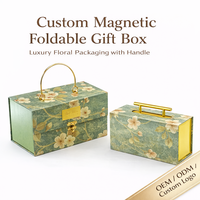 Boîte magnétique de luxe personnalisée pour bougies parfumées et emballages de parfums, boîte cadeau avec poignée pour l'aromathérapie et les ensembles de diffuseurs