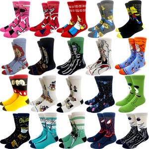 Vente en gros Anime Femmes Hommes Chaussettes <span class=keywords><strong>Crazy</strong></span> Knee-High Cosplay Calcetines Adulte Personnalité Hip Hop Harajuku Longues Chaussettes Drôle de Bande Dessinée - Product Image 1