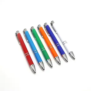 China Promotional Ball Point Pen Rolling Pole Metal Ball Pen Wholesale Glass Oem Ball Pens