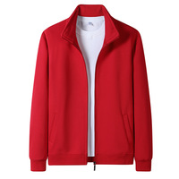 Blouson Bomber en Coton Zippé pour Homme Printemps/Automne avec Col Montant Style Sport-Casual et Poches – ODM