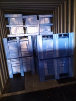 LYPALLETS Conteneur de palettes en plastique robuste, réutilisable, empilable, en PEHD recyclable pour le transport industriel