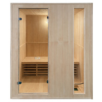 Sauna infrarouge pour 2 personnes, spa de beauté, thérapie de santé, sauna à vapeur sèche en bois massif