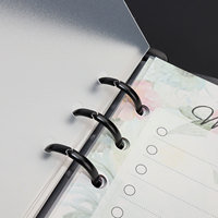 Carnet transparent en PVC A6 A5 personnalisé reliure à spirale séparateur d'onglets d'index diviseurs de pages