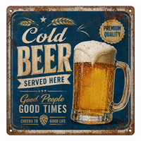 Nouvelles Plaques Murales Décoratives Rétro Personnalisées 2026 – Panneaux Métalliques Vintage en Forme de Bouteilles de Bière pour Décoration de Bar, Pub, Club ou Maison (Man Cave)