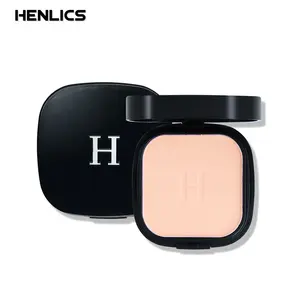 HENLICS Face Smooth Lasting Puder Mineral Water proof Makeup Pressed Powder