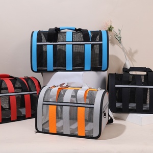 Bolsa de Transporte para Mascotas (Perros y Gatos) de Material Oxford, Transpirable, Plegable, Portátil, para Exteriores, con Correa Cruzada y Asa de Mano - Product Image 3