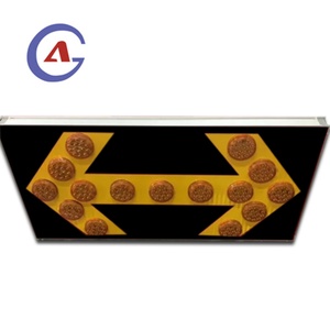 Panneaux de signalisation routière en aluminium à prix d'usine, livraison rapide, panneau directionnel de signalisation LED à énergie solaire - Product Image 3