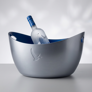Silver Ice Bucket 4 <b>Bottles</b> Silver Plated with Led <b>Lights</b> for KTV and Party, Custom Logo, OEM Custom - Product Image 3