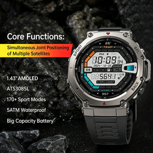 Definite Smart <b>Watch</b> DM58 Outdoor Sports 6-Star GPS 5ATM Waterproof 1.43'' AMOLED 170+ Sport Modes 500mAh Custom Startup Logo - Product Image 2