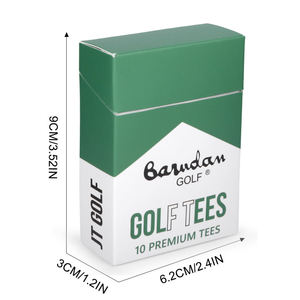 Service OEM, couleur personnalisée, tees de golf en bois de 70 mm et 83 mm, emballage en boîte de cigarettes - Product Image 3