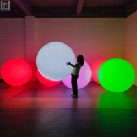 Ballon interactif LED gonflable PVC étanche à changement de couleur personnalisé, à commande tactile, pour décorations de concerts et festivals