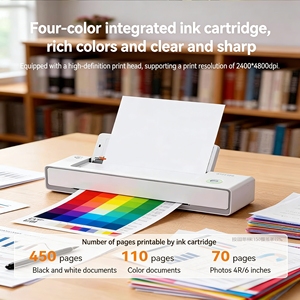 Impresora Portátil Compacta a Color de Bajo Costo, Mini Impresora Móvil para Múltiples Dispositivos con WiFi Directo para Teléfono y Computadora Portátil - Product Image 1