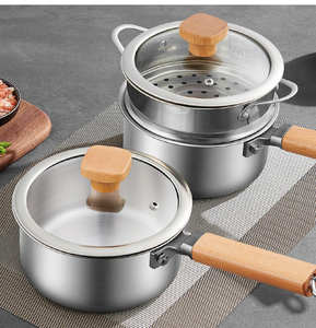 Nouvelle casserole à lait portable, non toxique, avec poignée confortable, en acier inoxydable à trois couches - Product Image 6