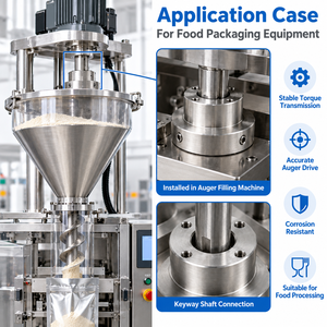 ชิ้นส่วนฮับขับเคลื่อนแบบมีกุญแจทำจากสแตนเลส 303 ผลิตด้วยเครื่อง CNC ตามสั่ง พร้อมการเคลือบผิวแบบพาสซิเวท สำหรับสายการผลิตบรรจุภัณฑ์อาหาร - Product Image 5