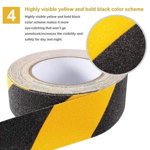 Yellow & Black Anti Slip Safety <b>Tape</b>, High Visibility Hazard Marking Grip <b>Tape</b> for Floors,Stairs,Ramps,Walkways & Industrial Use - Product Image 4