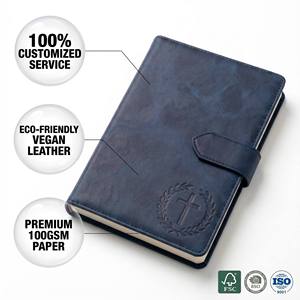 Libreta de Cuero Personalizada con Logotipo, Sin Fecha, para Regalo, Iglesia, Notas, A5, Promocional, Oración, Biblia Cristiana - Product Image 3