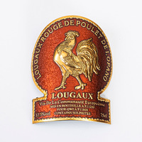 Autocollants personnalisés pour étiquettes de bouteilles de parfum de luxe en métal imperméables incurvées en relief de qualité supérieure