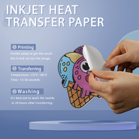 UNEWPRINT - Papel de Transferencia Térmica A3 para Camisetas de Algodón, 50 Hojas por Bolsa, para Impresoras de Inyección de Tinta
