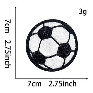 New Hot Iron on Embroidered <b>Black</b> Glitter Border Ice Hockey Football Basketball Baseball Patch for Hat Hoodies Decoration - Product Image 5