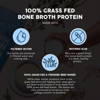 Poudre de protéines de bouillon d'os 100% nourri à l'herbe OEM 510g 30 portions, sans saveur avec 15g de protéines par dose
