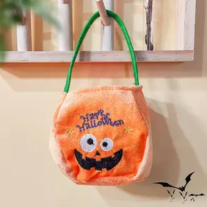 Forniture Decorative di Halloween borsa Tote rotonda per bambini caramelle regalo sacchetto di zucca