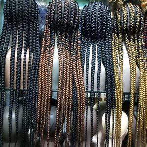 Peluca Rubia de Encaje Completo de 40 Pulgadas de Buena Calidad, Peluca Frontal Trenzada para Mujeres Negras, Peluca Trenzada Africana Rubia - Product Image 1