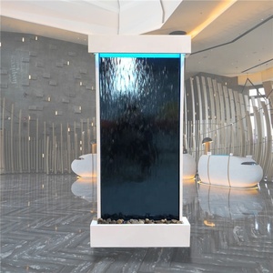 Fontaine d'eau d'extérieur avec cadre en acier inoxydable personnalisé, jet d'eau pour jardin - Product Image 1
