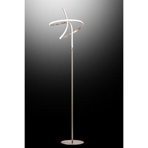 PIANTANA A LED RHONDA H. 160CM NICHEL - 1600lm 4500K 28W - Product Image 1