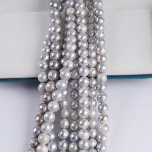 Perles d'eau douce naturelles Zhuji 9-11 mm, perles Edison, perles en vrac, bricolage, collier, bracelet, perles faites à la main, chaîne de perles - Product Image 4