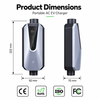 Chargeur AC pour VE GB/T Type 2 J1772 Tesla 3.84-22kW 16A 32A 40A 48A 220-380V APP WiFi Bluetooth Équilibrage de charge IP65 Fournisseur OEM ODM