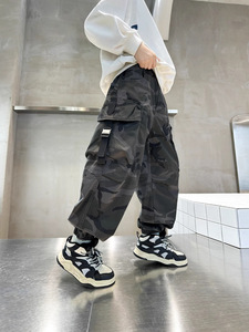 <span class=keywords><strong>Pantalon</strong></span> de camouflage décontracté en coton pour garçons vêtements de printemps et d'automne pour enfants de 4 à <span class=keywords><strong>12</strong></span> <span class=keywords><strong>ans</strong></span> <span class=keywords><strong>pantalon</strong></span> <span class=keywords><strong>cargo</strong></span> avec coupe confortable - Product Image 6