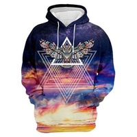 Vente en gros de sweats à capuche sans manches pour femmes et hommes, imprimés en sublimation 3D, motif drapeau d'aigle et loup, imperméables, à carreaux lavés
