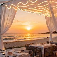 Voilages de plafond personnalisés pour mariages et hôtels, avec bandes LED intégrées, rideaux en tissu lumineux pour décoration de plafond