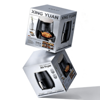 Boîte à ustensiles de cuisine en carton ondulé avec logo personnalisé, boîte cadeau, argent métallisé, couleur pleine CMYK, offset pour boîte de produits de cuisine