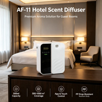 Diffuseur de parfum mural en plastique 500 ml à deux fluides, avec minuterie à bouton, faible bruit, pour hôtels, spas et usage commercial