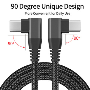 En stock 3ft 6ft 10ft <span class=keywords><strong>Type</strong></span>-<span class=keywords><strong>C</strong></span> Coude Pd Charge rapide <span class=keywords><strong>USB</strong></span> <span class=keywords><strong>Type</strong></span> <span class=keywords><strong>C</strong></span> vers <span class=keywords><strong>USB</strong></span> <span class=keywords><strong>Type</strong></span> <span class=keywords><strong>C</strong></span> <span class=keywords><strong>C</strong></span>âble de données à angle droit à 90 degrés - Product Image 2