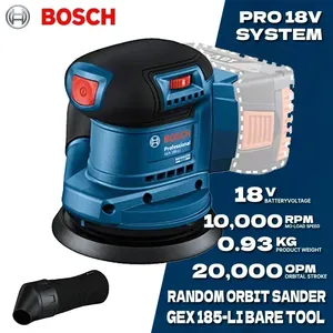 Ponceuse orbitale aléatoire sans fil <span class=keywords><strong>BOSCH</strong></span> GEX 185-LI 18V, polisseuse sans balais, ponceuse orbitale 125 mm, outil électrique <span class=keywords><strong>Bosch</strong></span> GEX185-LI - Product Image 1