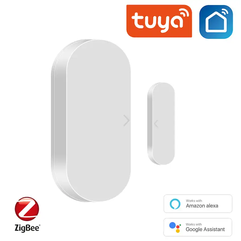 Tuya en iyi fiyat ZigBee ev kapı ve pencere manyetik sensör alarm TuyaZigBee akıllı kapı sensörü