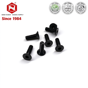Direct Manufacturer Carbon Steel Hex Socket Countersunk <b>Screw</b> Black Oxide Fastener - Product Image 1