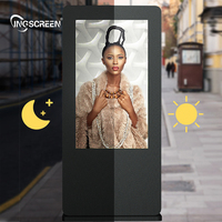 ING SCREEN 32 43 55 Zoll Bodenst änder Wasserdicht IP65/IP55 High Brightness Outdoor Kiosk Display Touch Totem LCD LED TV Monitor