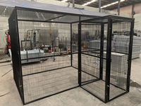 Grand poulailler d'élevage de volailles durable avec revêtement en poudre, cages à perroquets, volière pour oiseaux d'extérieur (XMM251210)
