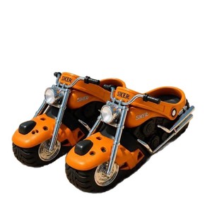 Sandales Sabots Légères et Antidérapantes pour Moto, Orange, Résistantes à l'Eau, avec Tige en PU et Doublure en Maille pour la Marche Décontractée - Product Image 5