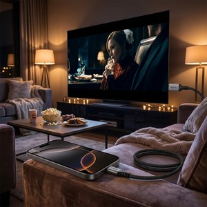 สายเคเบิล8K 60HZ USB <span class=keywords><strong>C</strong></span> เป็น <span class=keywords><strong>HDMI</strong></span> 2.1 HDR Thunderbolt 4/3เข้ากันได้กับสาย <span class=keywords><strong>HDMI</strong></span> - Product Image 3
