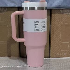 Taza de viaje aislada al vacío de acero inoxidable para Stanley 40oz con pajita para uso en automóvil 6-12 horas de aislamiento térmico - Product Image 4